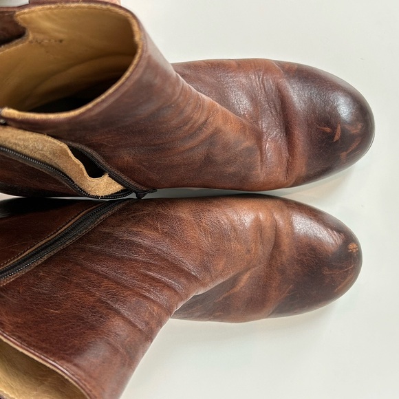 Coclico brown leather booties 38.5 - Picture 6 of 9
